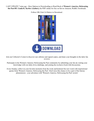 [Pdf/ePub] Women's America: Refocusing the Past By  Linda K. Kerber (Author),  F