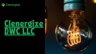 Clenergize DWC LLC Leading Solar and Energy Efficiency Consultant in the Middle East