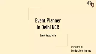 Event Setup Wala in Gurgaon - Hire Event Party Planner