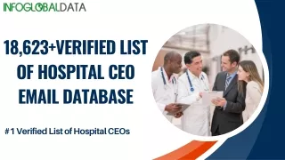 How InfoGlobalData Hospital CEO Email List Can Maximize Your Campaign Performanc