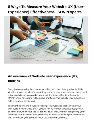 8 ways to measure your website ux user experience