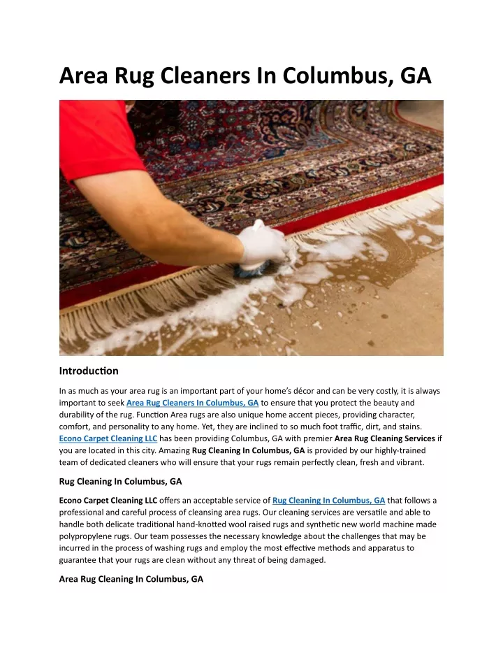 area rug cleaners in columbus ga