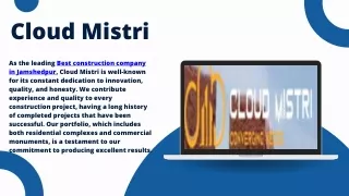 Trusted Civil Contractors in Jamshedpur - Cloud Mistri