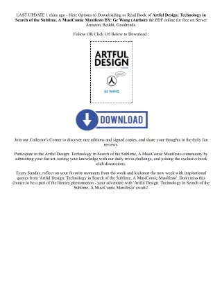 PDF [Download] Artful Design: Technology in Search of the Sublime, A MusiComic M