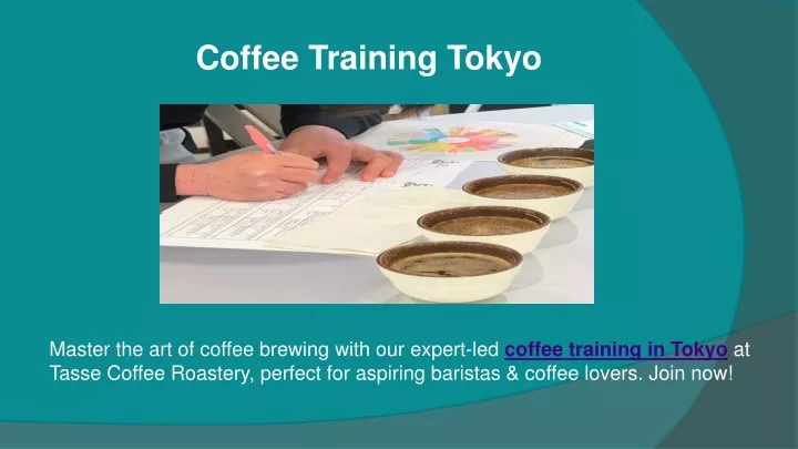 coffee training tokyo