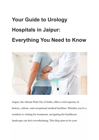 your guide to urology