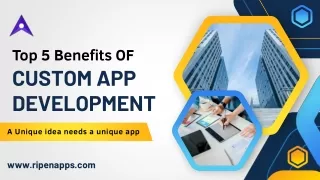 Top 5 Benefits of Custom App Development | RipenApps