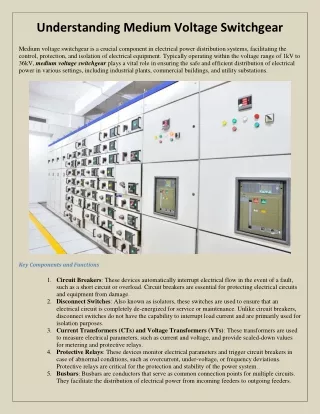 understanding medium voltage switchgear