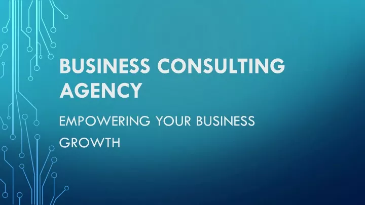 business consulting agency