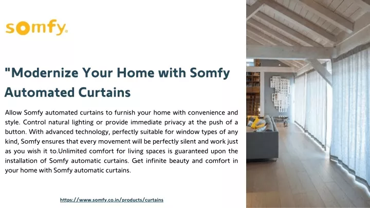 modernize your home with somfy automated curtains