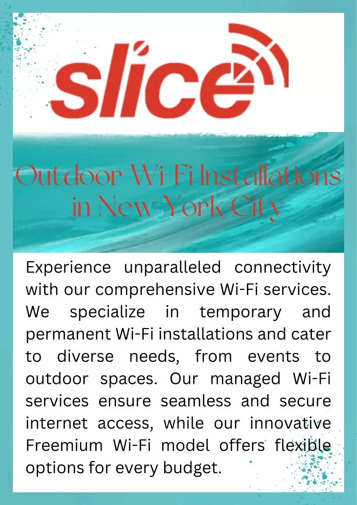 outdoor wi fi installations in new york city