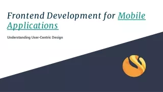 frontend development for mobile applications
