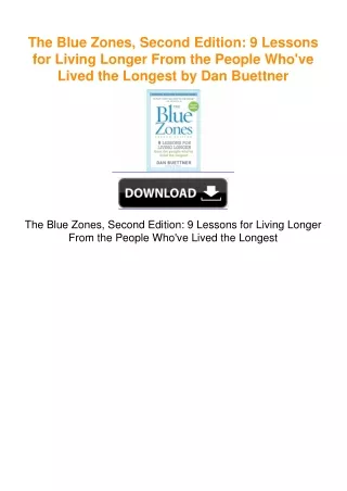 The Blue Zones, Second Edition: 9 Lessons for Living Longer From the
