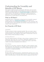 Understanding the Versatility and Benefits of PP Sheets - slide 1