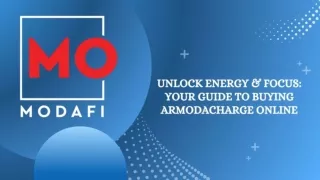 Unlock Energy & Focus Your Guide to Buying Armodacharge Online