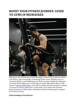 boost your fitness journey guide to gyms