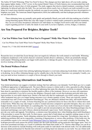 the safety of teeth whitening what you need