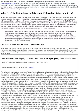 Just How To Write A Will 2024 Overview