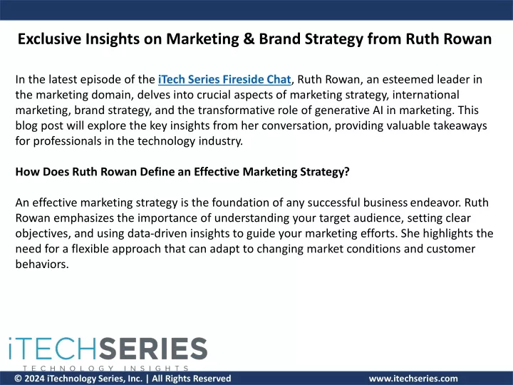 exclusive insights on marketing brand strategy