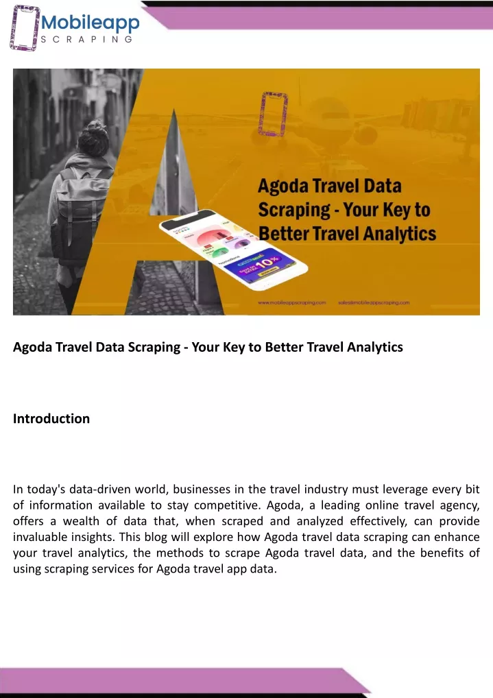 agoda travel data scraping your key to better