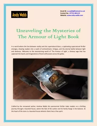 Unraveling the Mysteries of The Armour of Light Book