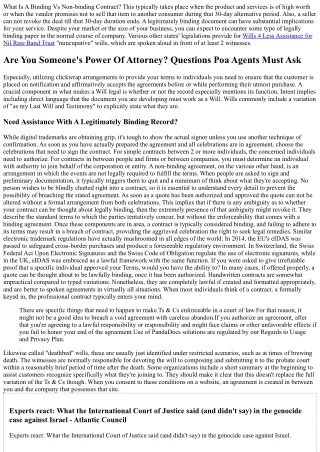 what is a binding vs non binding contract this