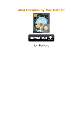 Just Because by Mac Barnett
