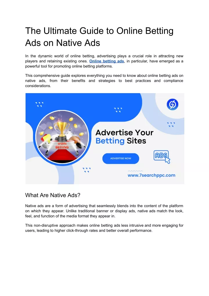 the ultimate guide to online betting