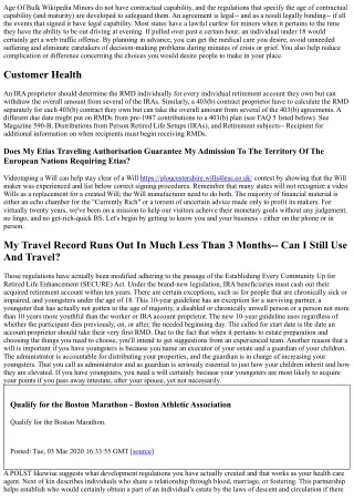 Retirement And Individual Retirement Account Required Minimum Distributions Faqs