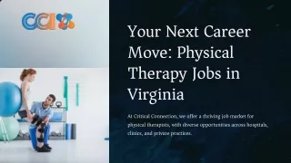 Your Next Career Move: Physical Therapy Jobs in Virginia