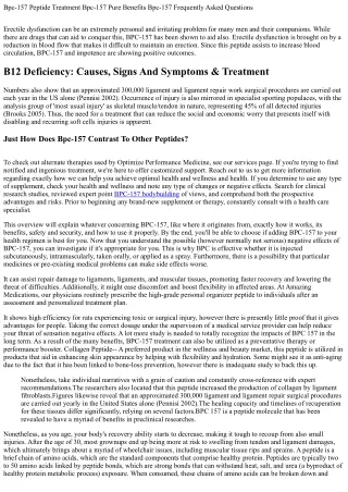 Bpc-157: Mechanism And Advantages