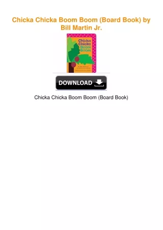 Chicka Chicka Boom Boom (Board Book) by Bill Martin Jr.