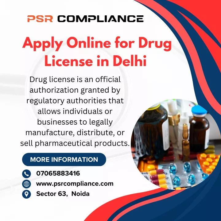 apply online for drug license in delhi drug