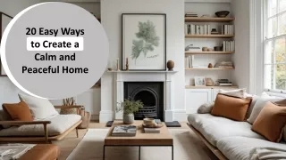 20 easy ways to create a calm and peaceful home