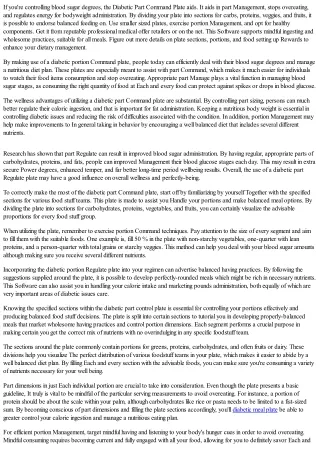 Diabetic Portion Size