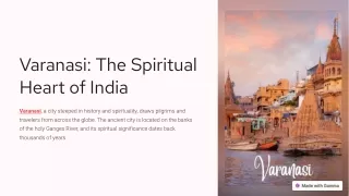 Varanasi: Experience the Spiritual Heart of India