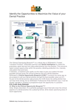 Identify the Opportunities to Maximize the Value of your Dental Practic-michgan