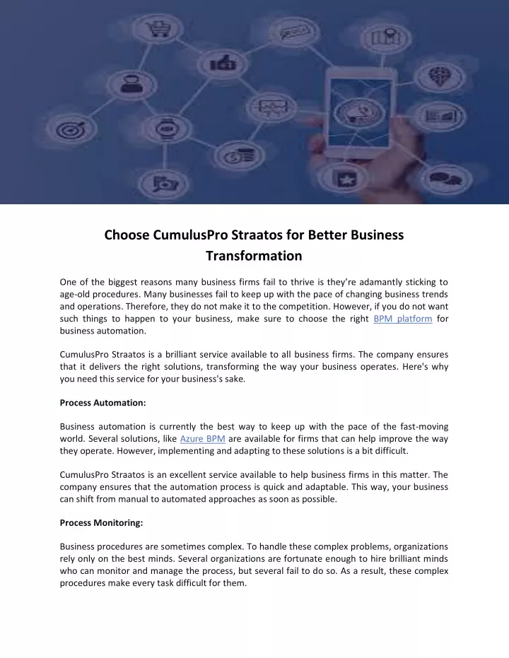 choose cumuluspro straatos for better business