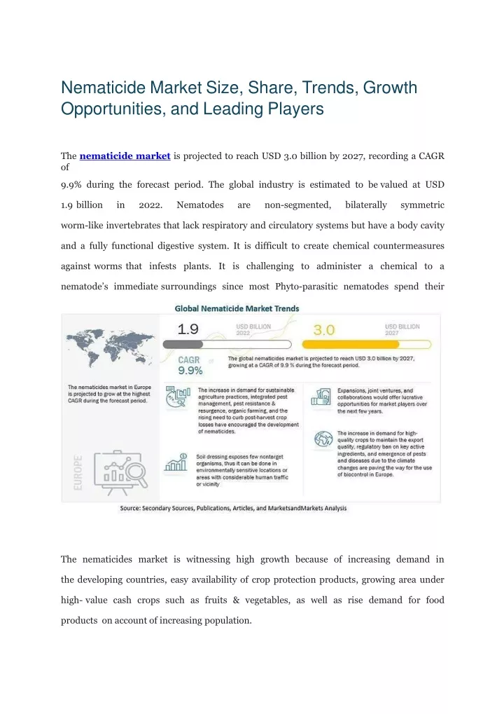 nematicide market size share trends growth