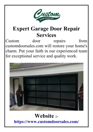 Expert Garage Door Repair Services