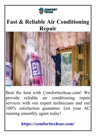 Fast & Reliable Air Conditioning Repair