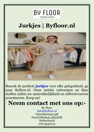 Jurkjes  Byfloor.nl