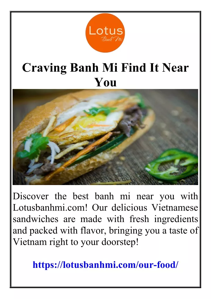 craving banh mi find it near you