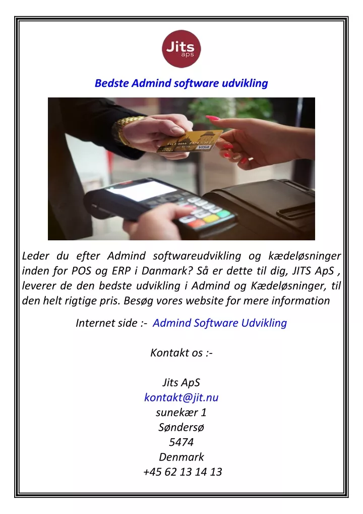 bedste admind software udvikling