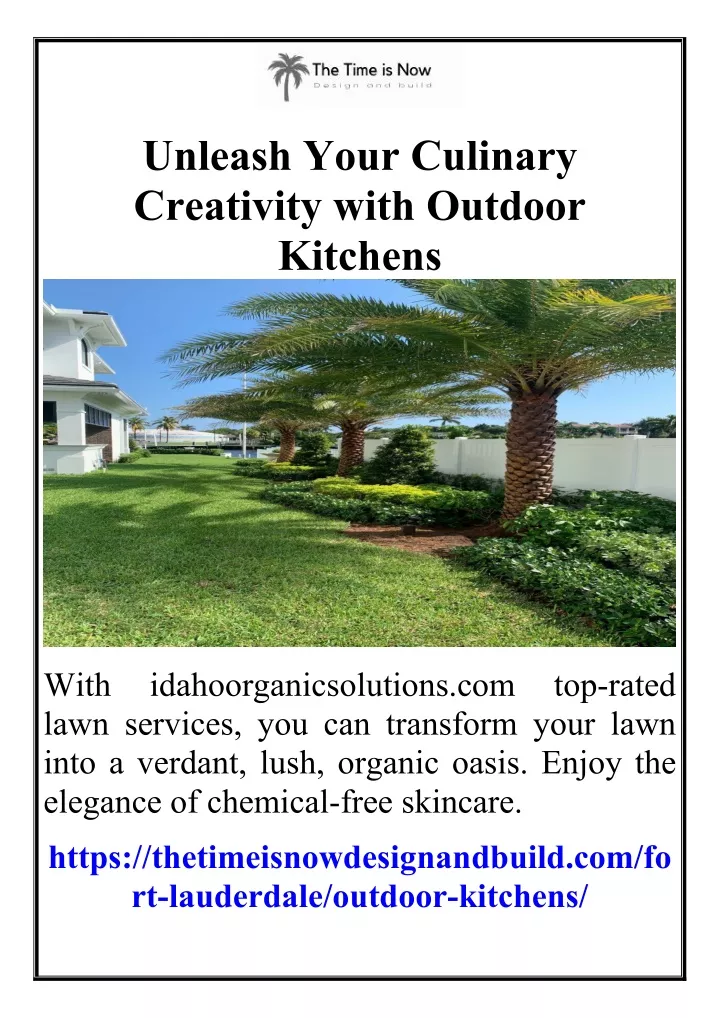 unleash your culinary creativity with outdoor