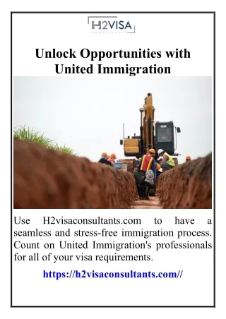 Unlock Opportunities with United Immigration