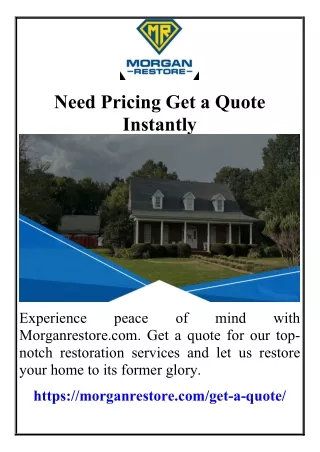 Need Pricing Get a Quote Instantly