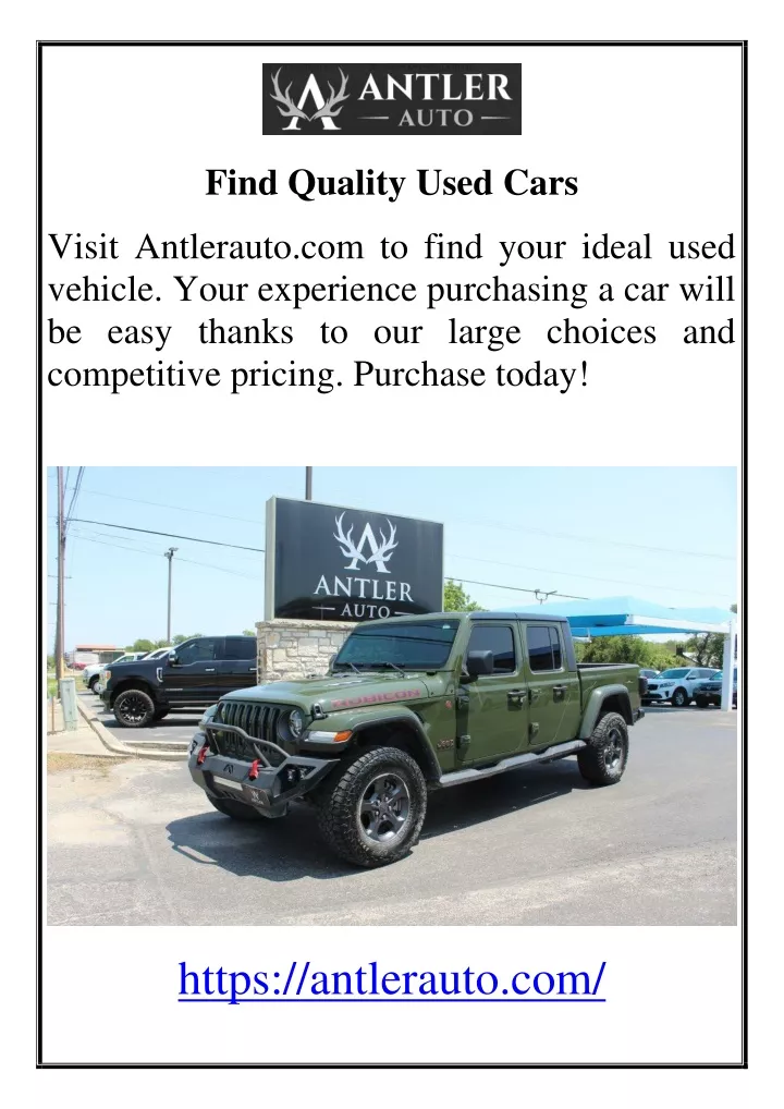 find quality used cars visit antlerauto