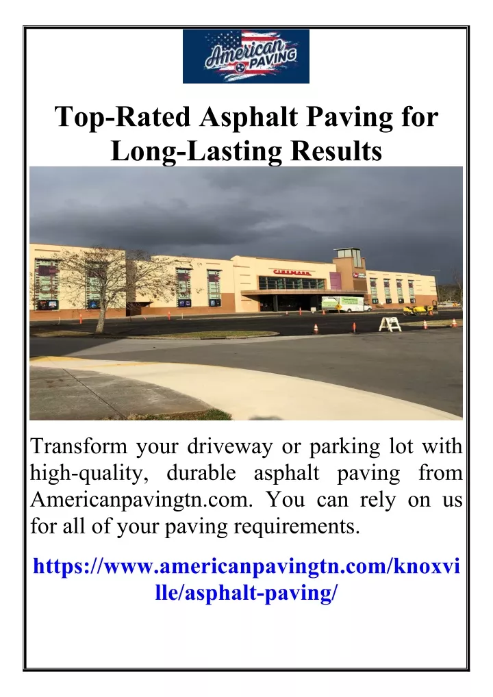 top rated asphalt paving for long lasting results