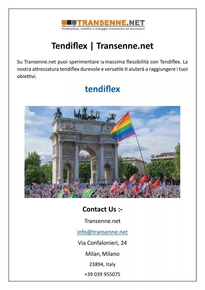 tendiflex transenne net